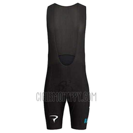 Sky Cycling Jersey Bib Short 2017 Short Sleeve Blue and Black
